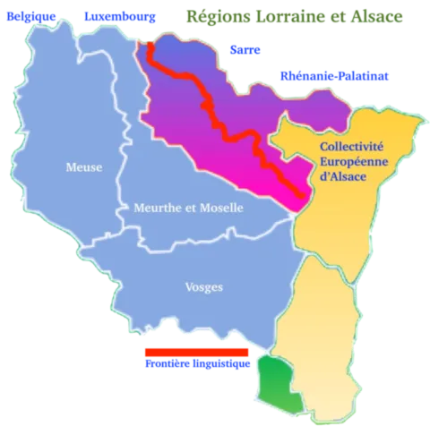 La frontière lingustique en Lorraine 